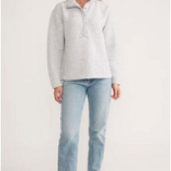 Marine Layer Corbet Funnel Neck Pullover in Gray - Picture 3 of 8